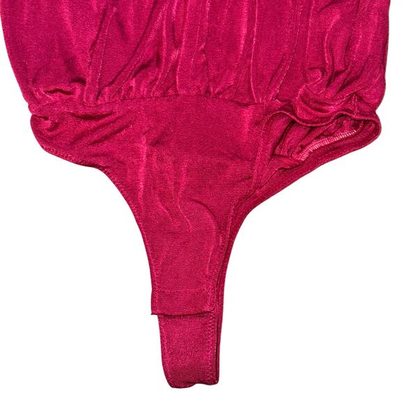 Intimately Free People Kaya Keyhole Bodysuit Women's Size XS Rose Hypnotic NWT - Picture 4 of 9